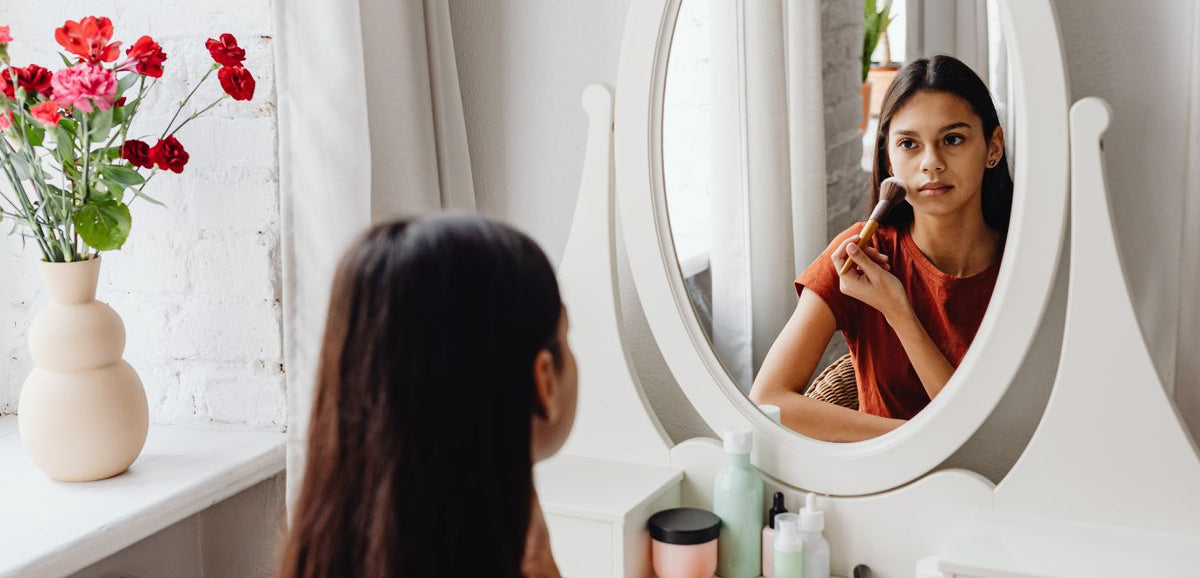 Blog cover: Mirror, Mirror: Building a Positive Body Image Through Skincare Rituals
