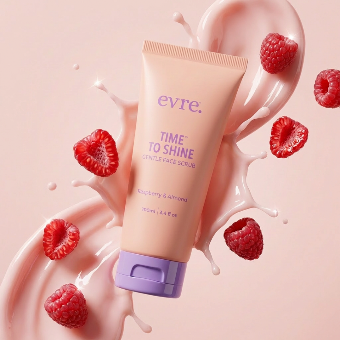 Time To Shine Raspberry & Almond Gentle Face Scrub