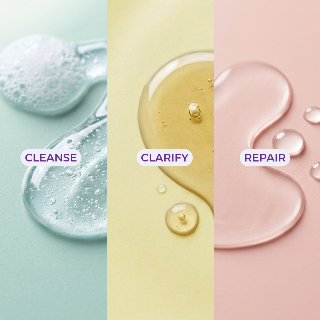 How to use the evre. 3-Step Clearing Set, step by step