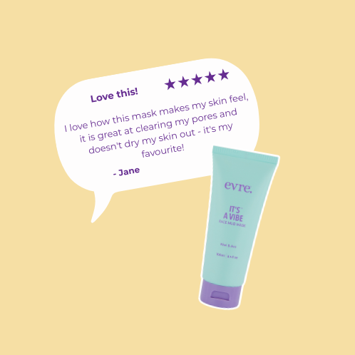 It's A Vibe Kiwi & Avo Face Mud Mask 100ml