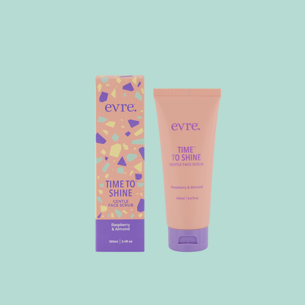Time To Shine Raspberry & Almond Gentle Face Scrub 100ml