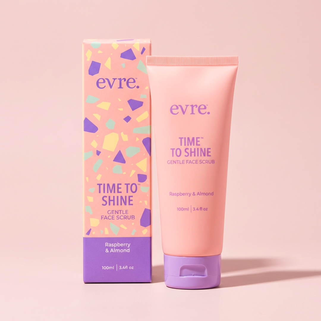 Time To Shine Raspberry & Almond Gentle Face Scrub