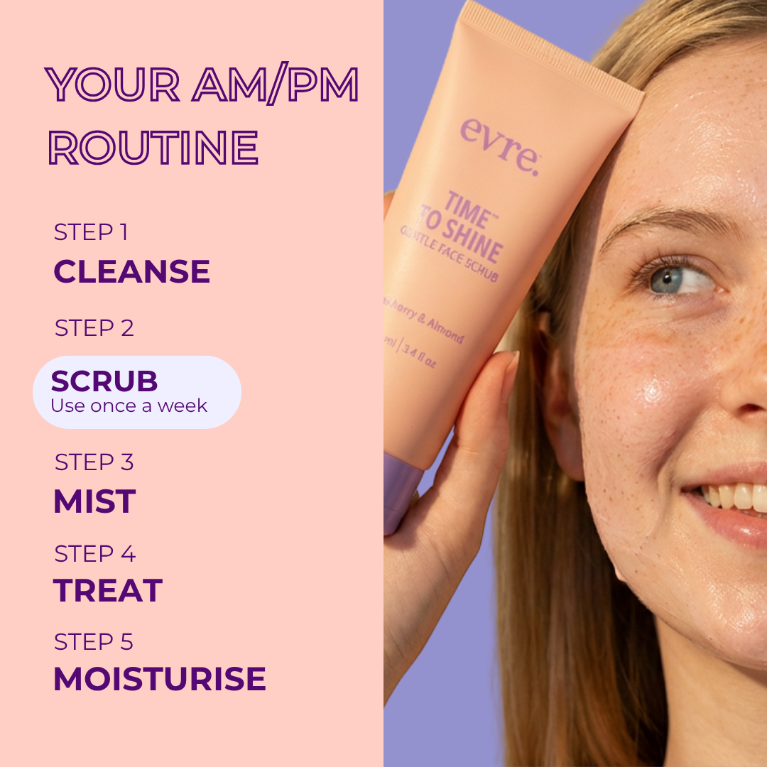 Time To Shine Raspberry & Almond Gentle Face Scrub