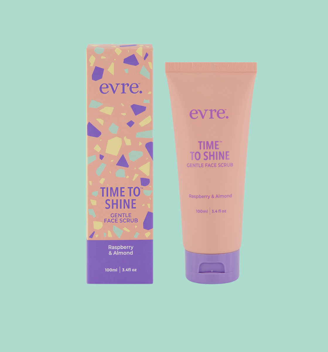 Time To Shine Raspberry & Almond Gentle Face Scrub 100ml