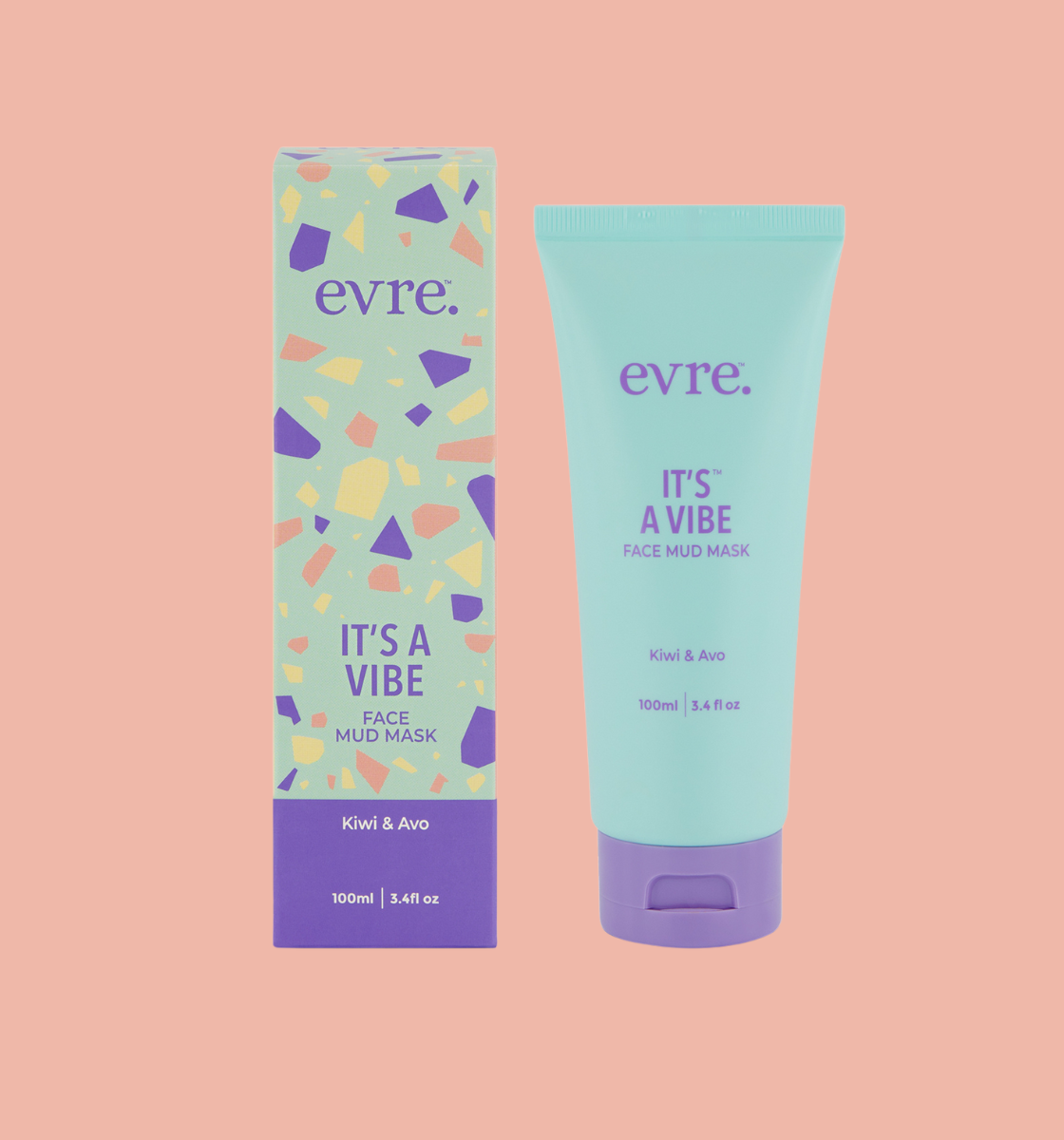 It's A Vibe Kiwi & Avo Face Mud Mask 100ml